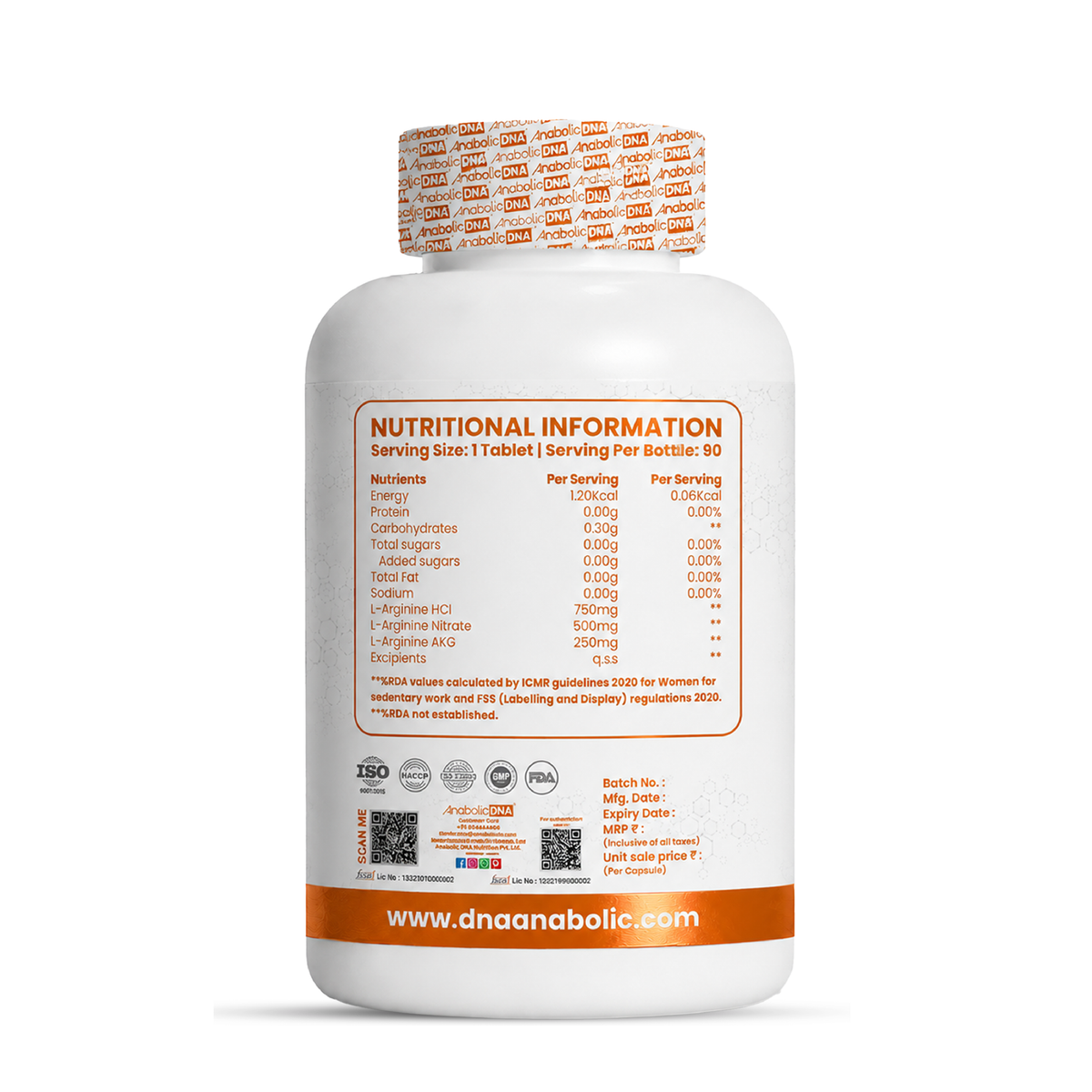 Anabolic DNA L-Arginine