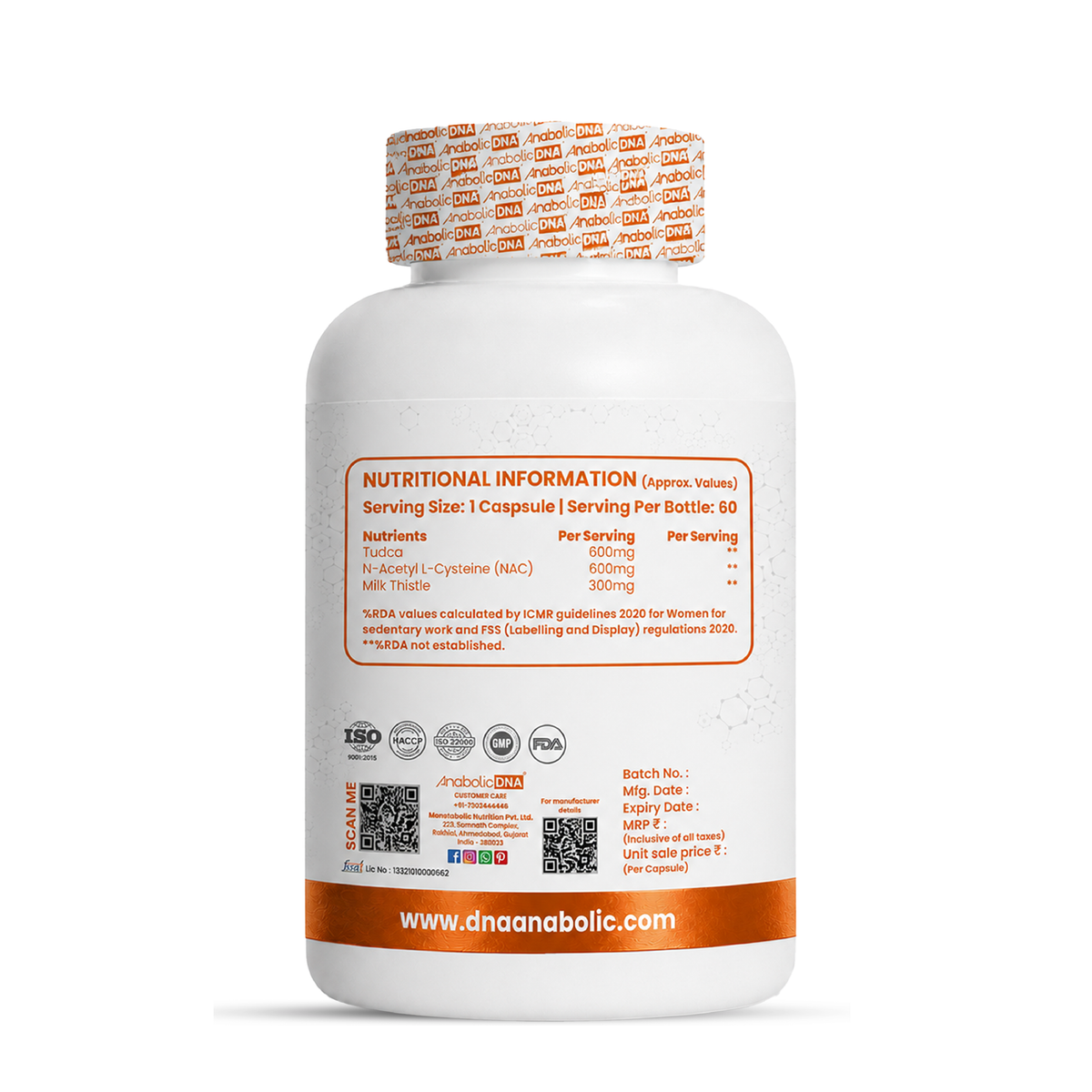 Anabolic DNA TUDCA